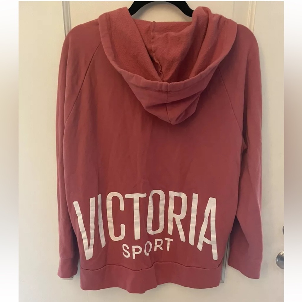 Victoria’s Secret Sport M Dusty Rose Zip Up Hoodie - Picture 3 of 3